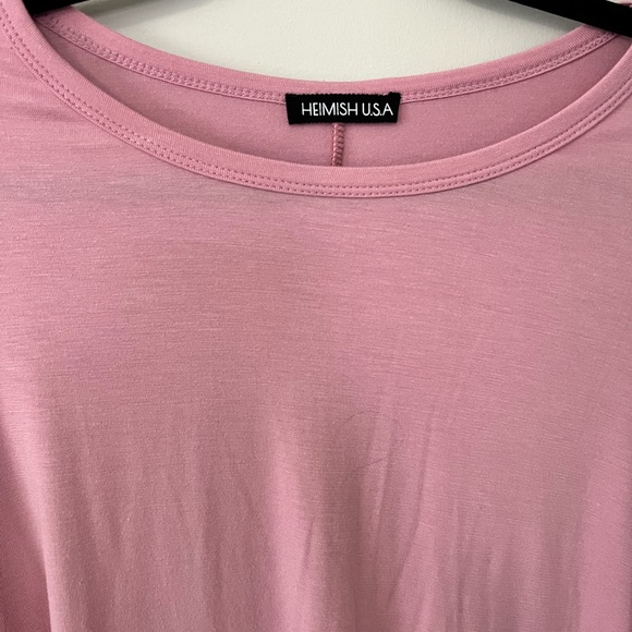 Pink Ruffle Sleeve Top - Picture 2 of 5